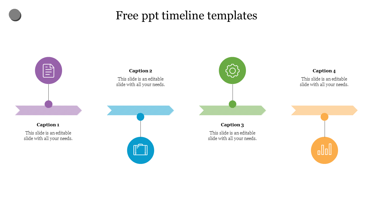 Free - Simple and Free PPT Timeline Templates Design Presentations